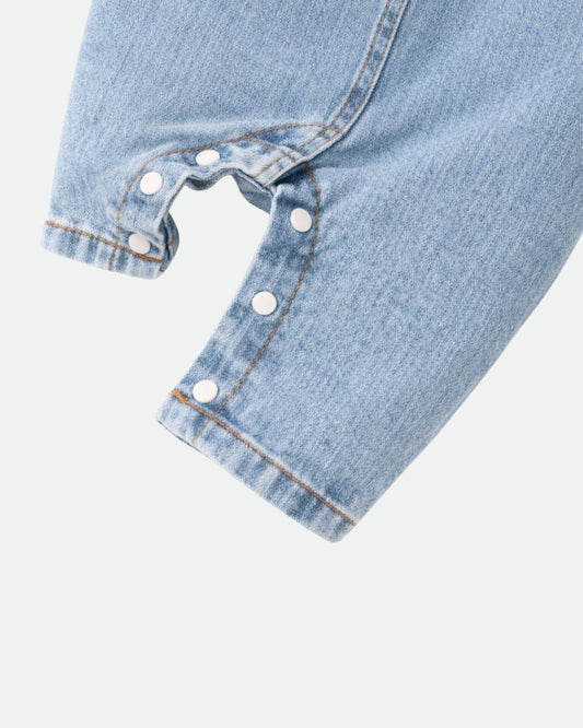 Denim Sparkdräkt Set “I ♥ Mama