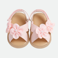 Babysandaler med blomdetaljer – mjuka & bekväma