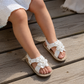 Babysandaler med blomdetaljer – mjuka & bekväma