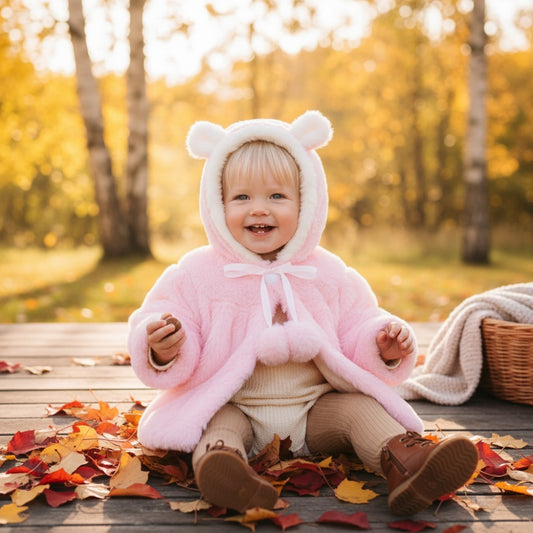 Fleecekappa för baby COZY