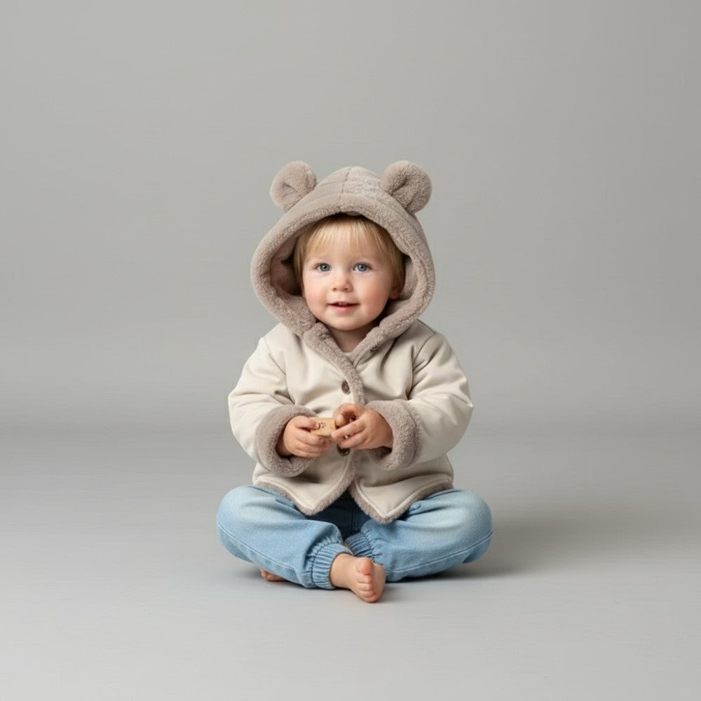 Barnjacka med Björnhuva BEAR