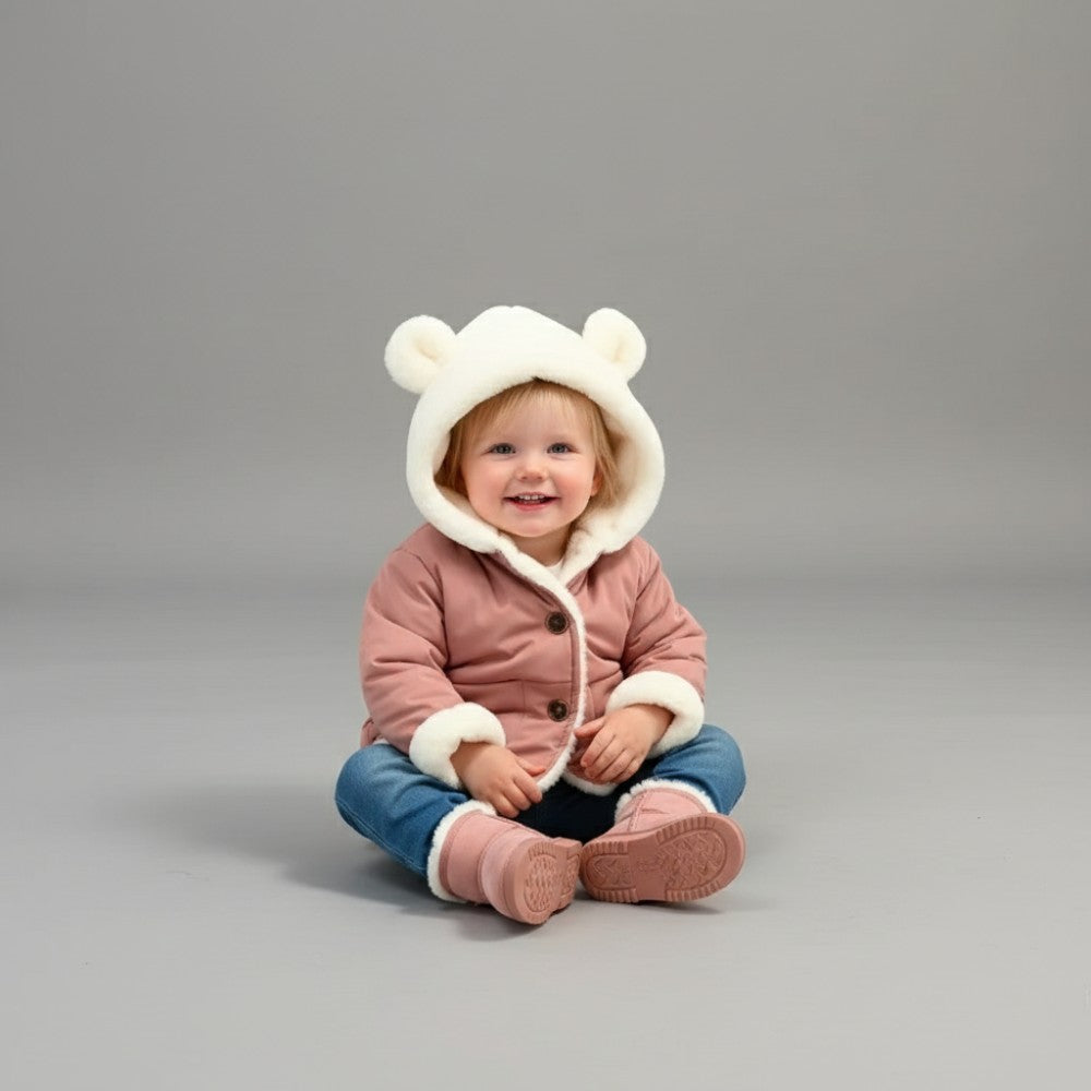 Barnjacka med Björnhuva BEAR